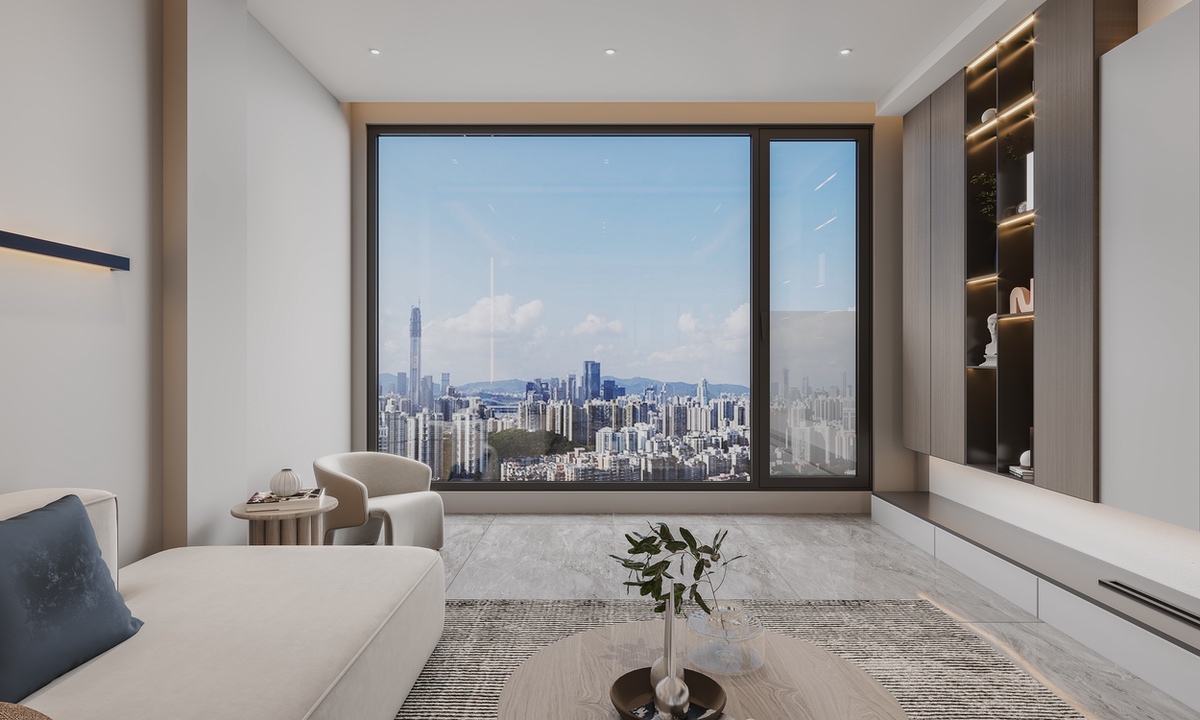 極致I系列內(nèi)平開落地窗（可配紗網(wǎng) 玻璃護(hù)欄）