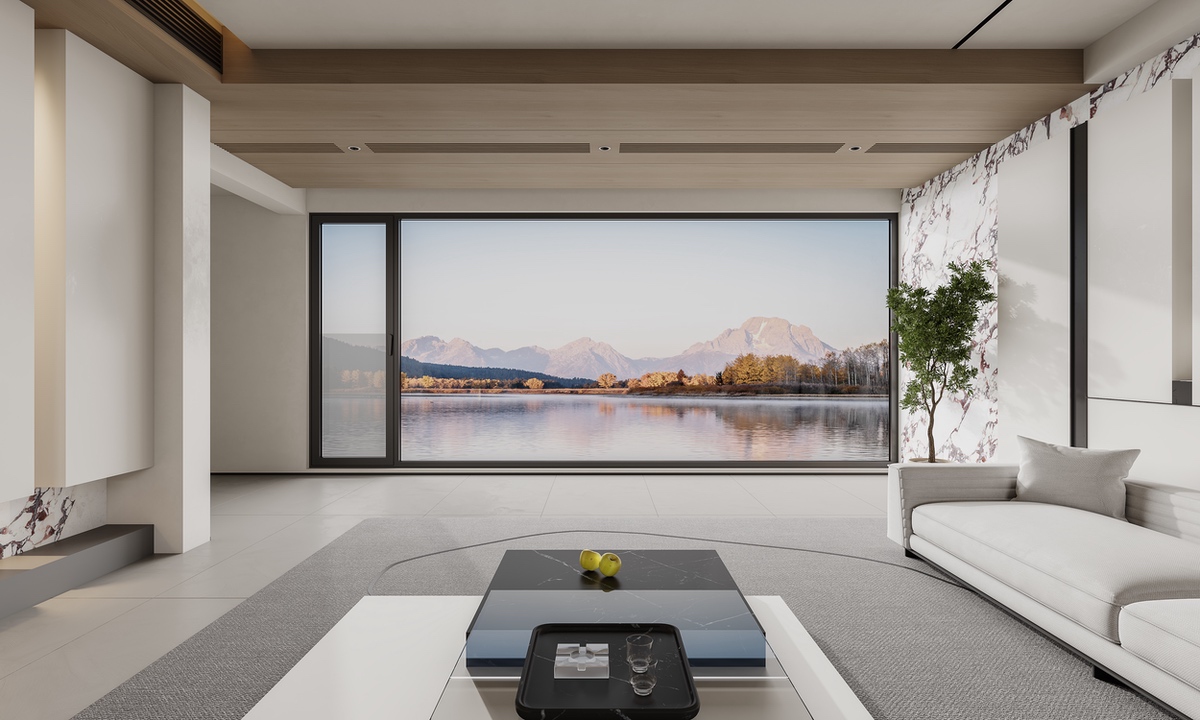 極致I系列內(nèi)平開落地窗（可配紗網(wǎng) 玻璃護(hù)欄）