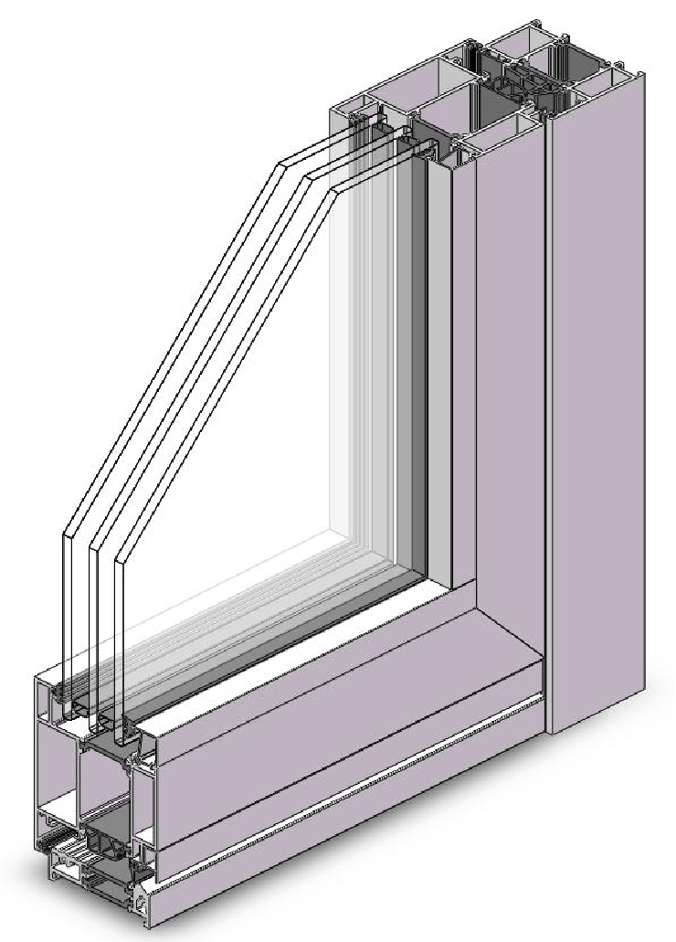 堅(jiān)美系統(tǒng)75系列外平開(kāi)門(mén)[K值1.8]