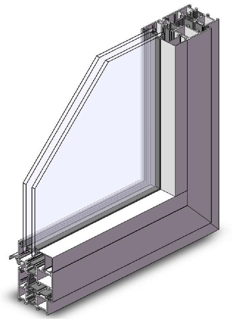 堅(jiān)美系統(tǒng)60系列內(nèi)平開窗[K值2.4]