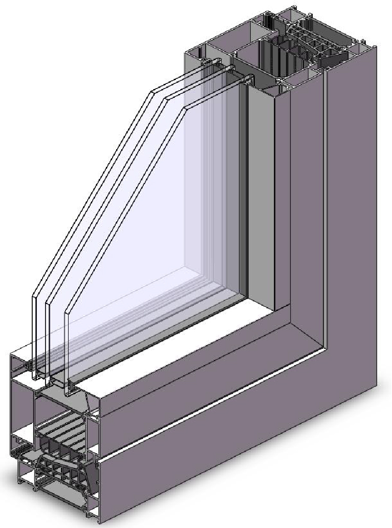 堅(jiān)美系統(tǒng)105系列外平開窗[K值0.8]