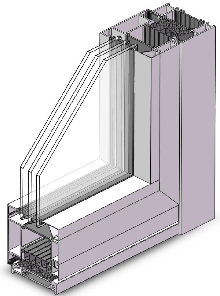 堅(jiān)美系統(tǒng)105系列外平開(kāi)門(mén) [K值0.8]