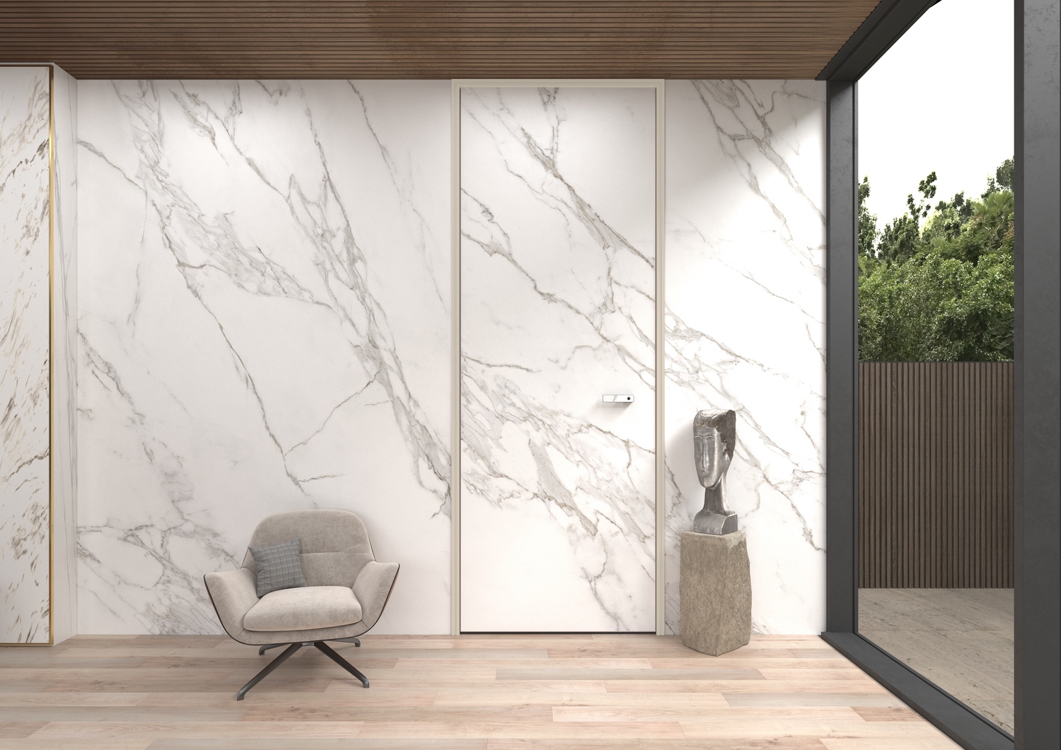 天際系列（明框平開門）