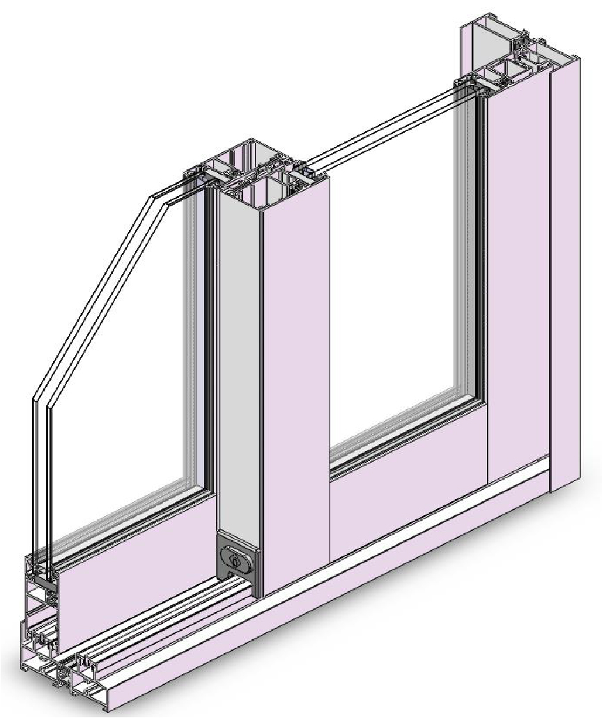 堅(jiān)美系統(tǒng)115系列推拉門[K值2.6]