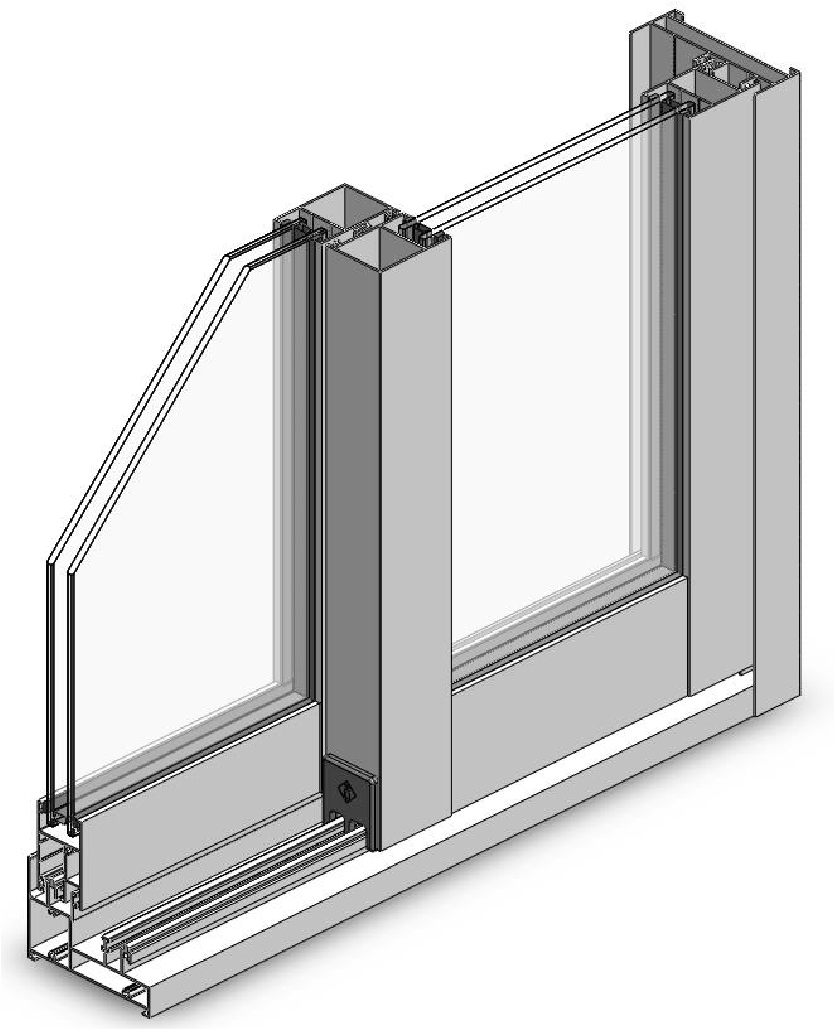 堅(jiān)美系統(tǒng)105系列推拉窗（非斷橋）[K值3.7]